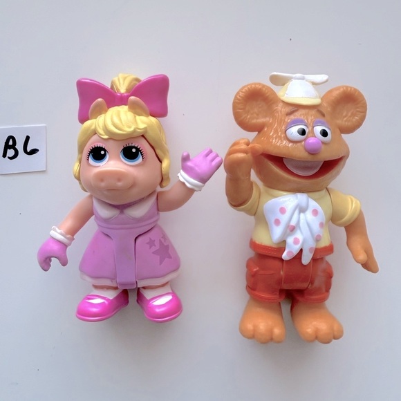Disney Junior Muppet Babies Miss Piggy & Fozzie Poseable Figure. - Picture 1 of 4